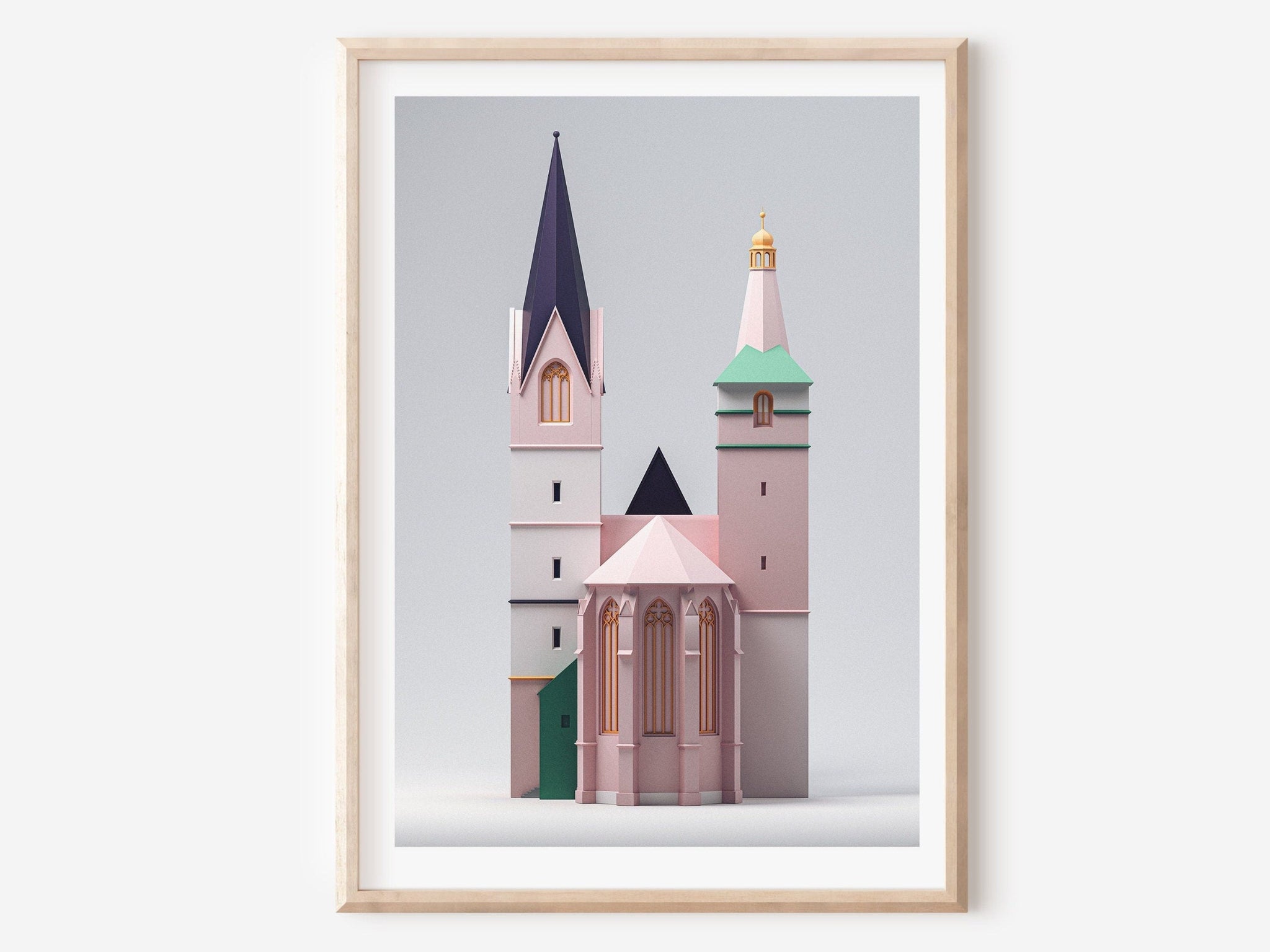 Kunstdruck • Erfordia Turrita • Kaufmannskirche